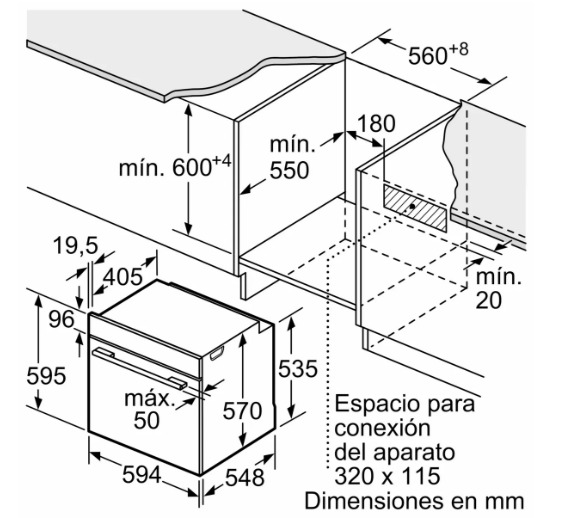 Horno eléctrico HBA512BR0L 60cm - BOSCH