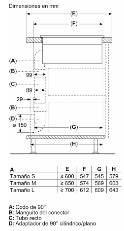 Anafe de inducción con extractor integrado, 70 cm - Bosch