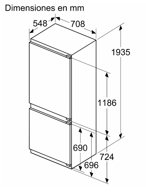 Serie 4 Frigorífico combi PANELABLE - KBN96VFEO