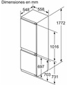 Serie 4 Frigorífico combi PANELABLE - KBN96VFEO