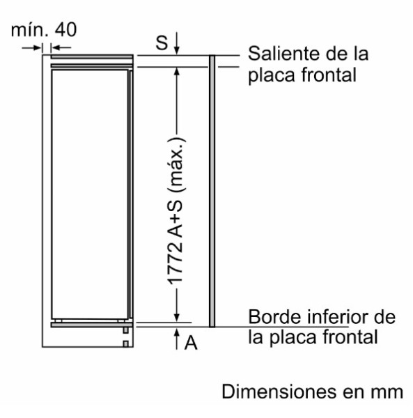 Congelador Integrado Bosch GIN81ACE0 NoFrost