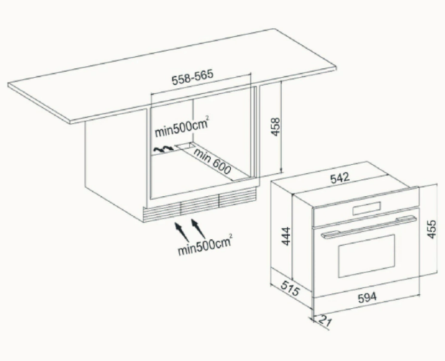 MICROONDAS EMPOTRABLE VONDOM 60CM