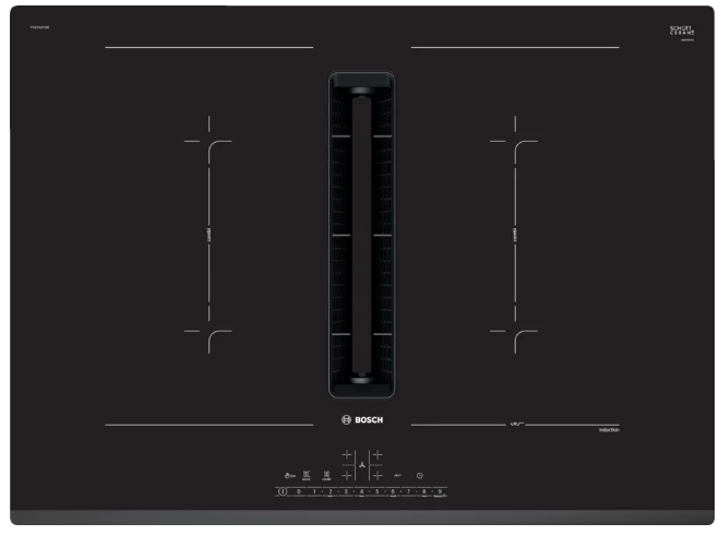 Anafe de inducción con extractor integrado, 70 cm - Bosch